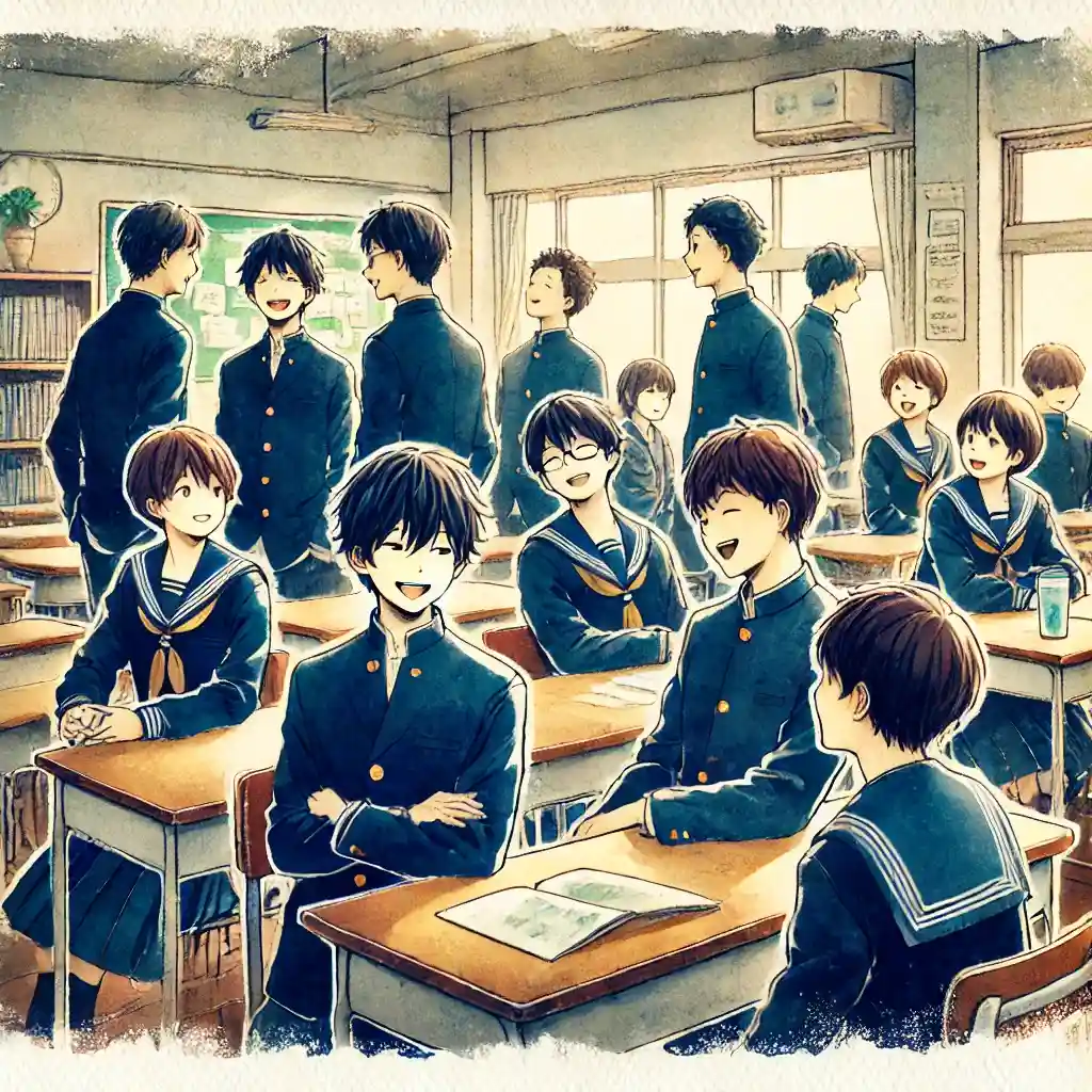 クラスで和気藹々