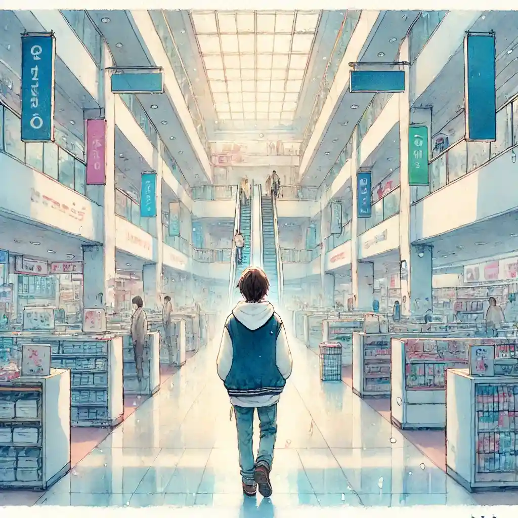 お返しを探している中学生男子