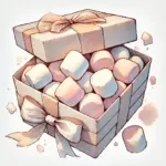 プレゼントに入っているマシュマロ