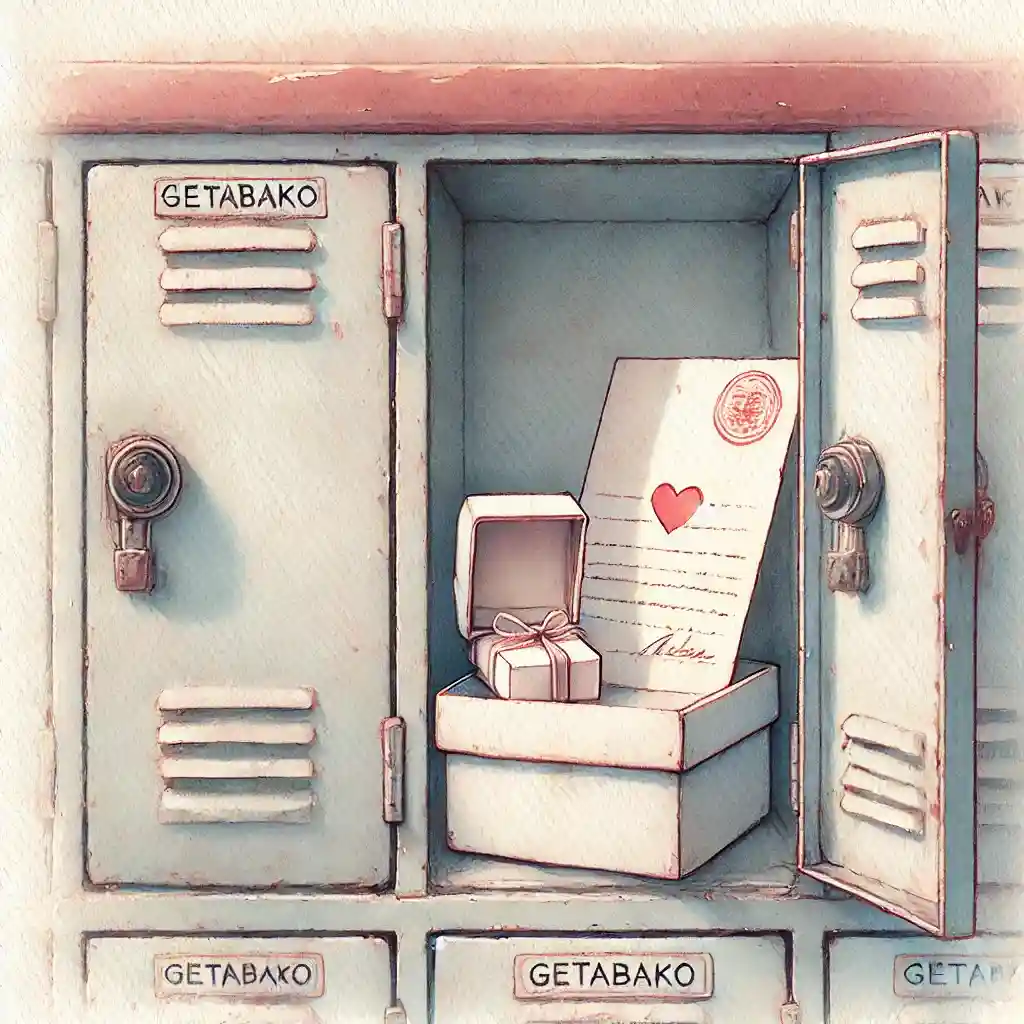 下駄箱の中のプレゼント