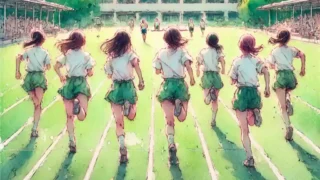 体育祭　女子１００M