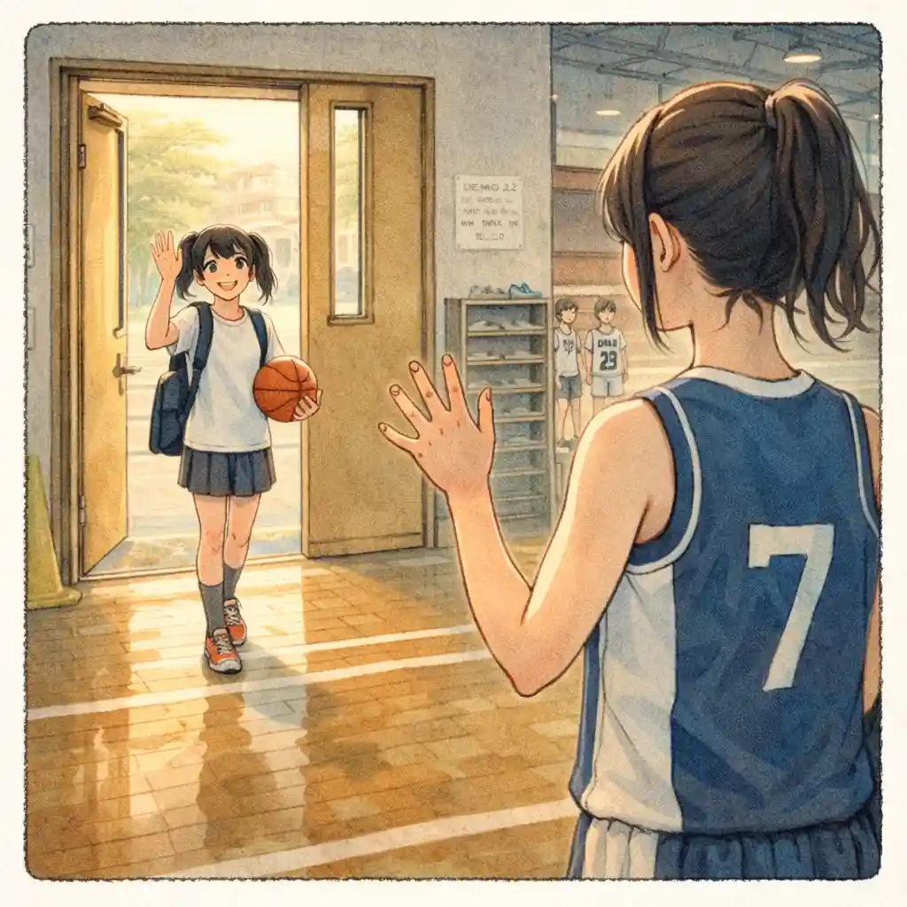 満足して帰っていく新入生