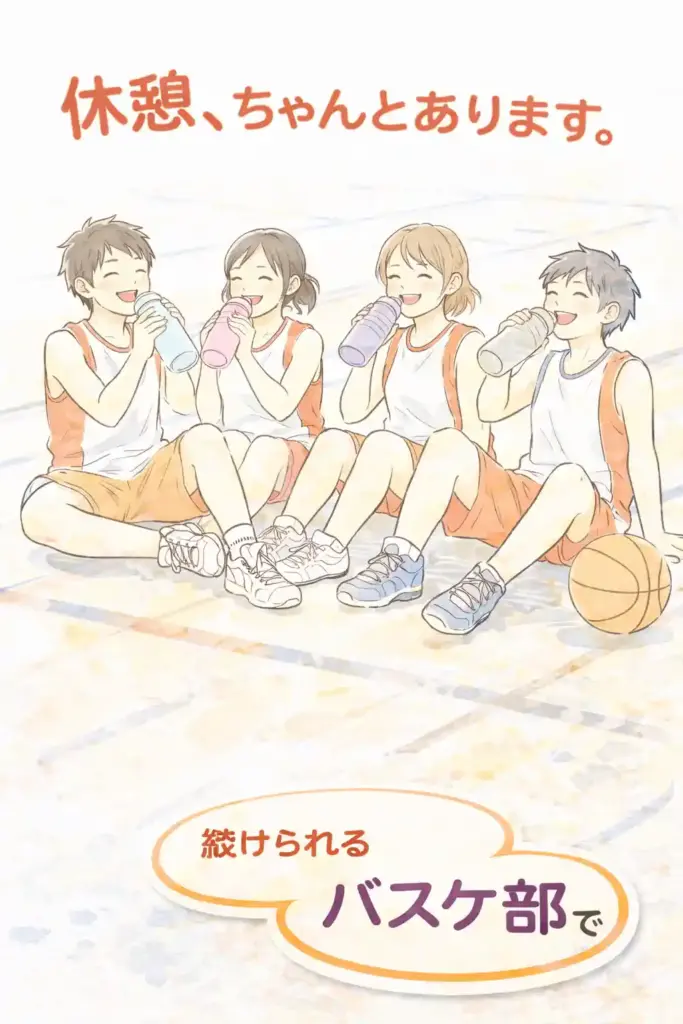 バスケ部の勧誘ポスター