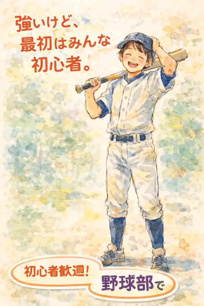 野球部の勧誘ポスター