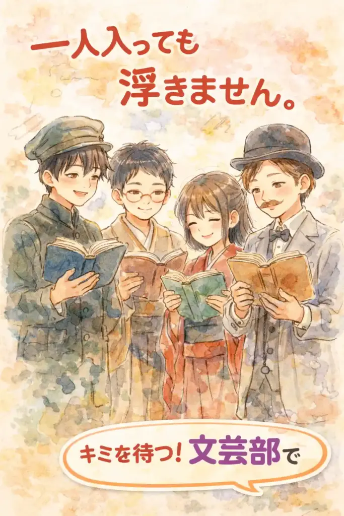 文芸部の勧誘ポスター