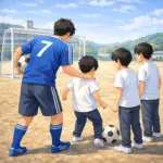 新入生を指導する先輩