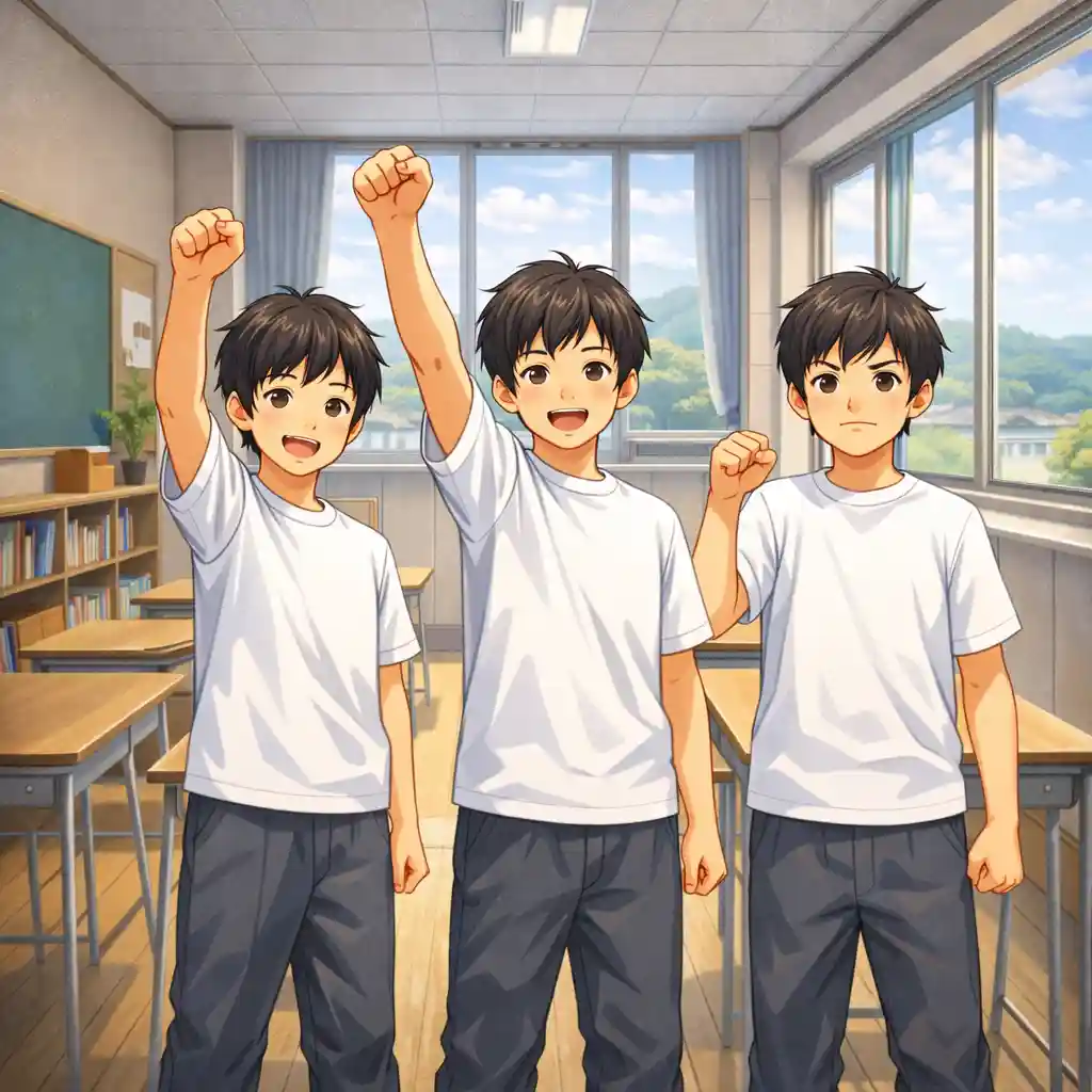 入部を決める新入生