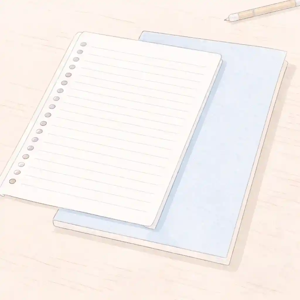 ルーズリーフと無線とじノート