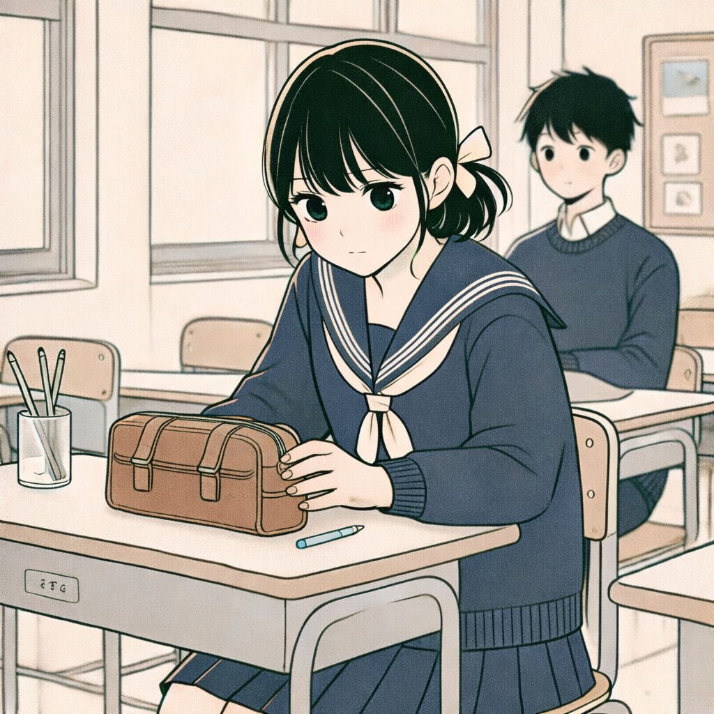 筆ばあこみられてる気がする中学生女子
