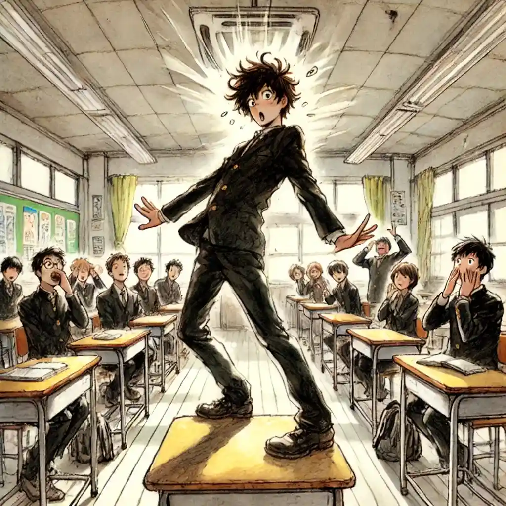 自己紹介で張り切りすぎてしまう中学生男子