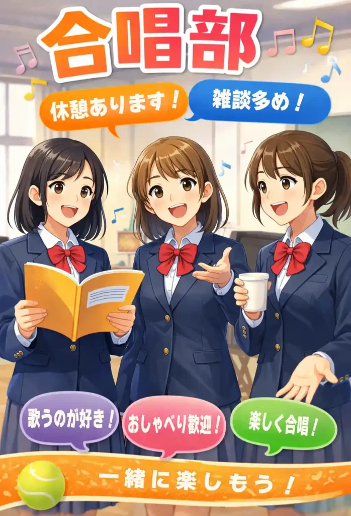 合唱部ポスター 