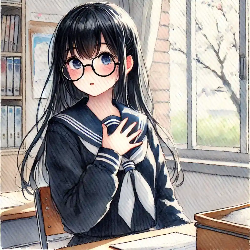 第一印象に自信ない中学生女子