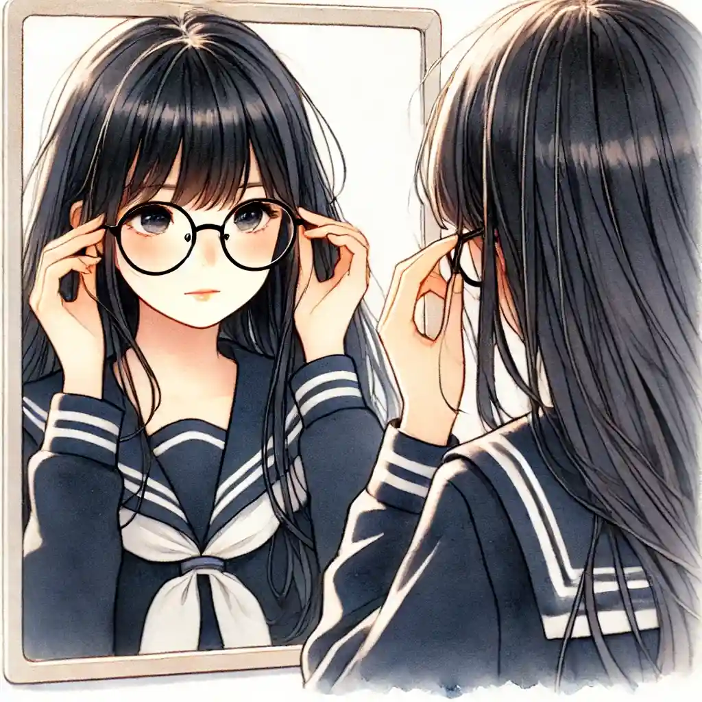 見た目の印象を気にする中学生女子