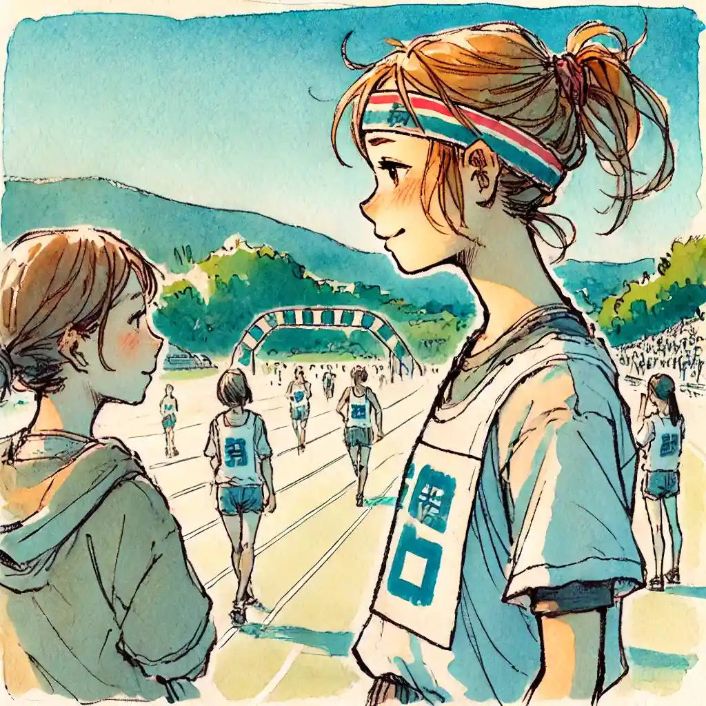 前髪ありハチマキ