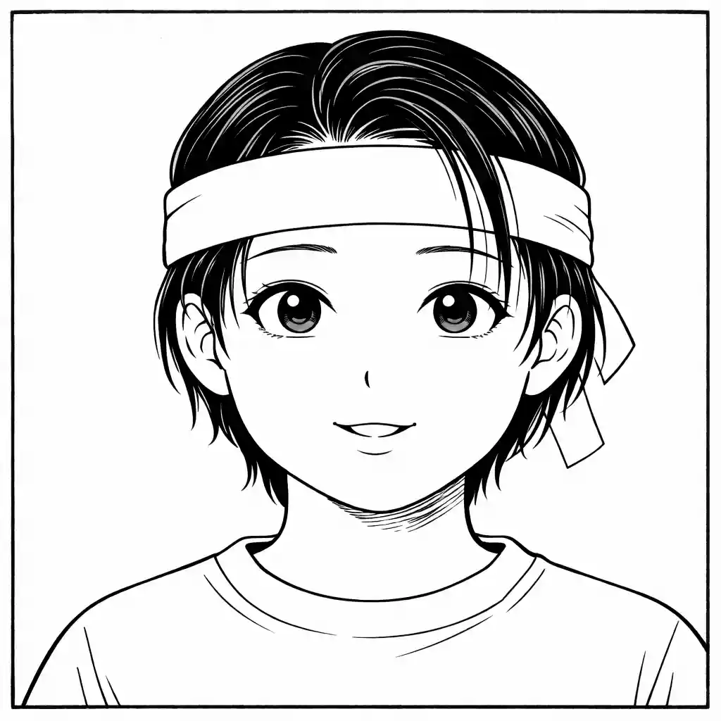 顔が丸めの人のはちまき