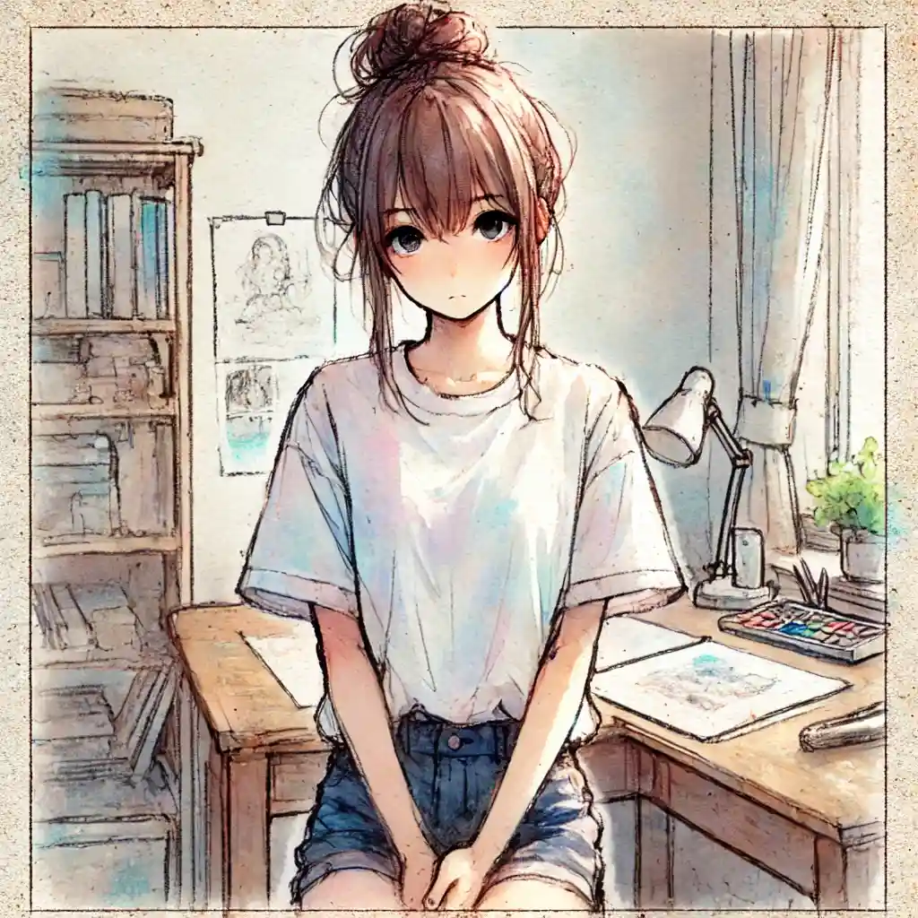 考えている女子