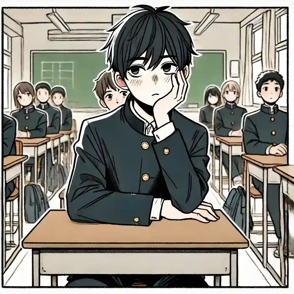 もう諦めている中学生男子