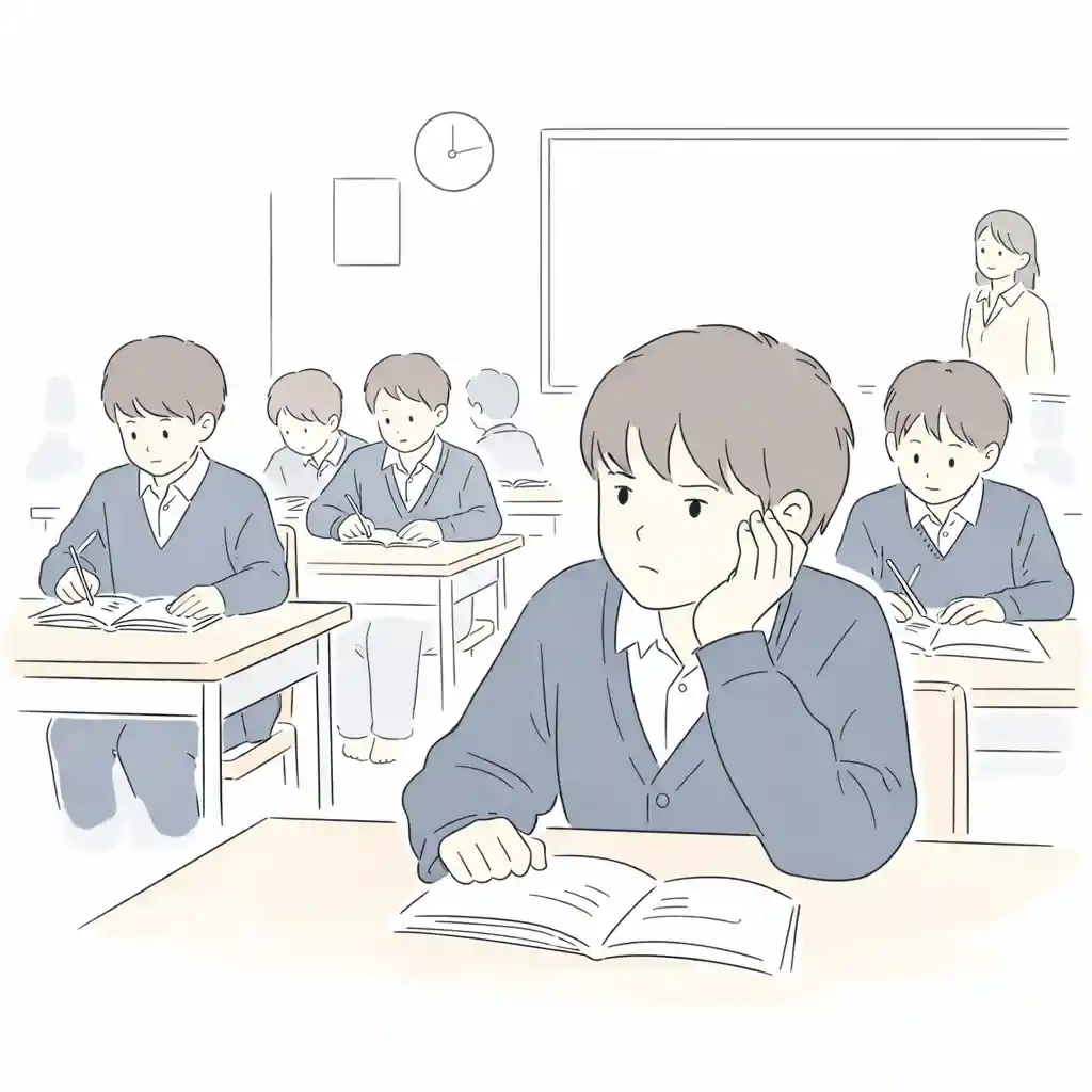 塾が合わないと感じ始めている中学生男子