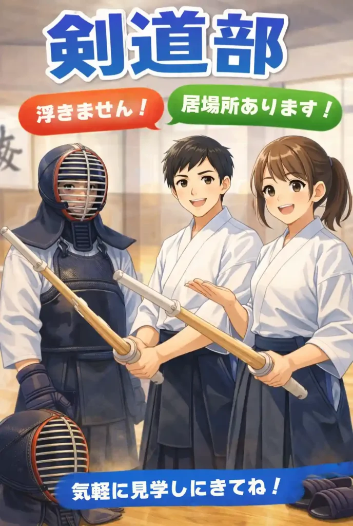 剣道部ポスター