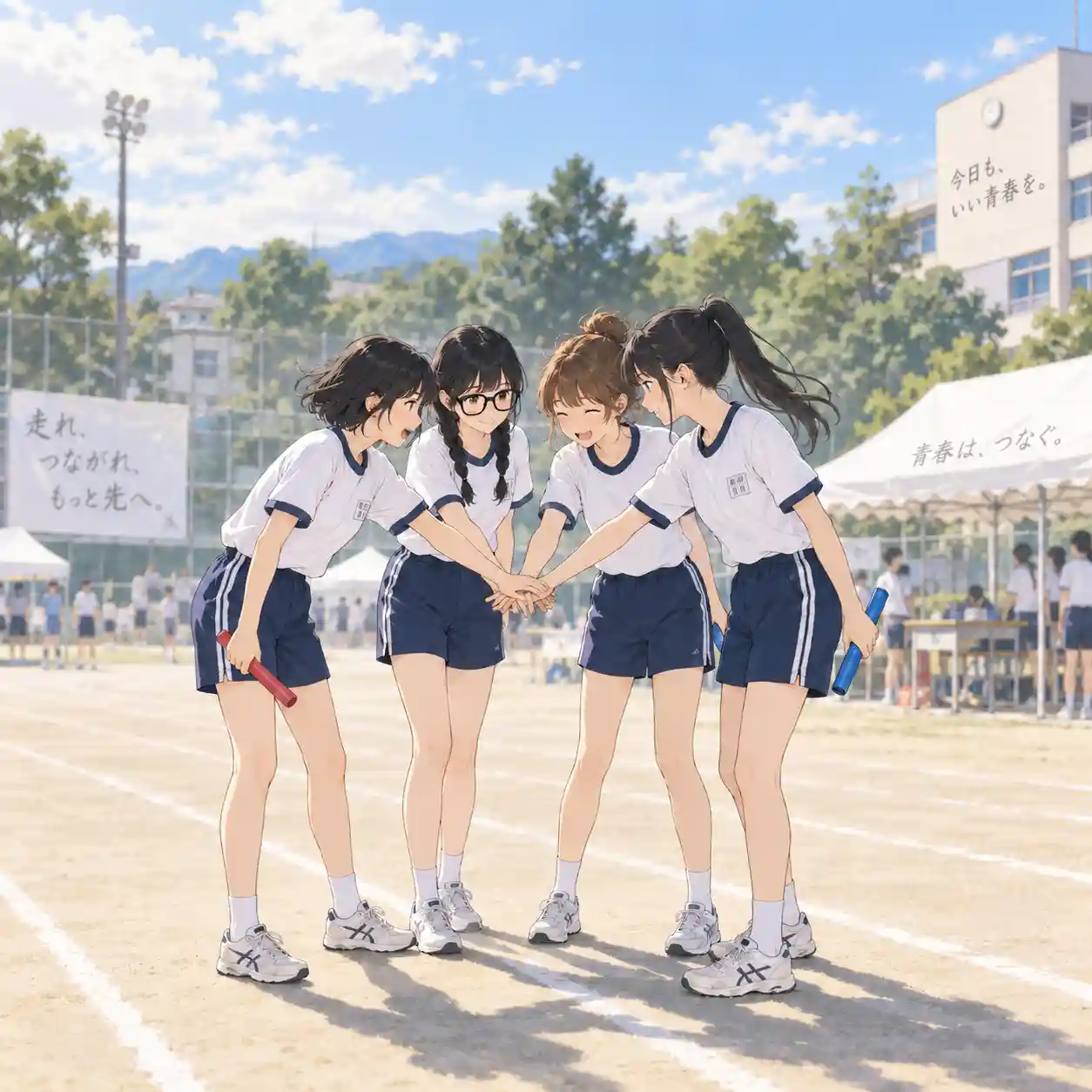 気合いを入れている選手