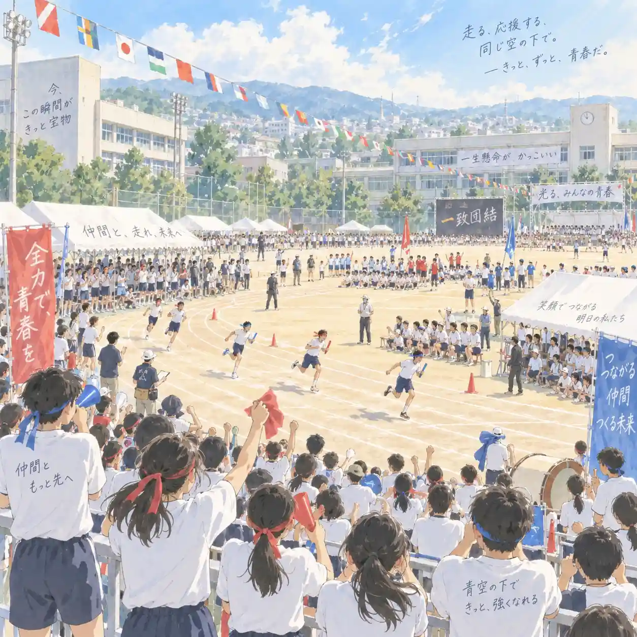 盛り上がっている体育祭