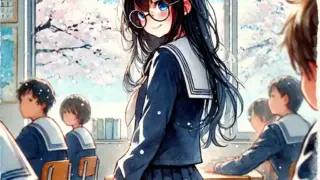 自己紹介に照れる中学生女子