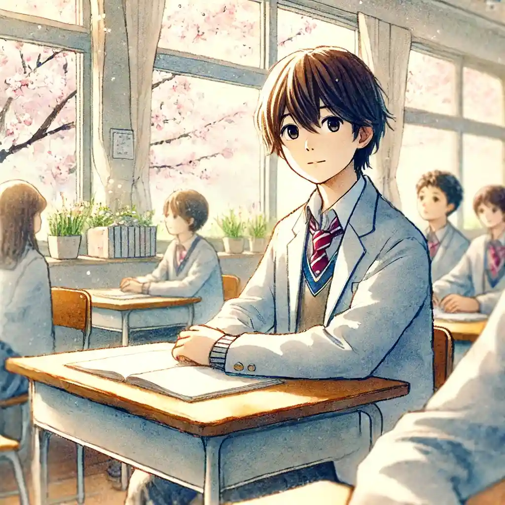 自己紹介を考えている男子