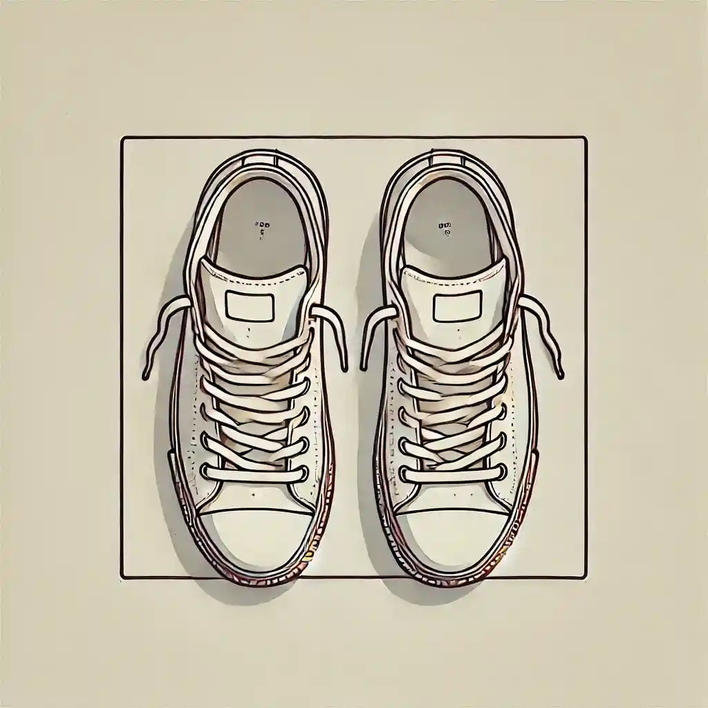 吐く前のスニーカー