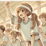 ハチマキが似合っている中学生女子