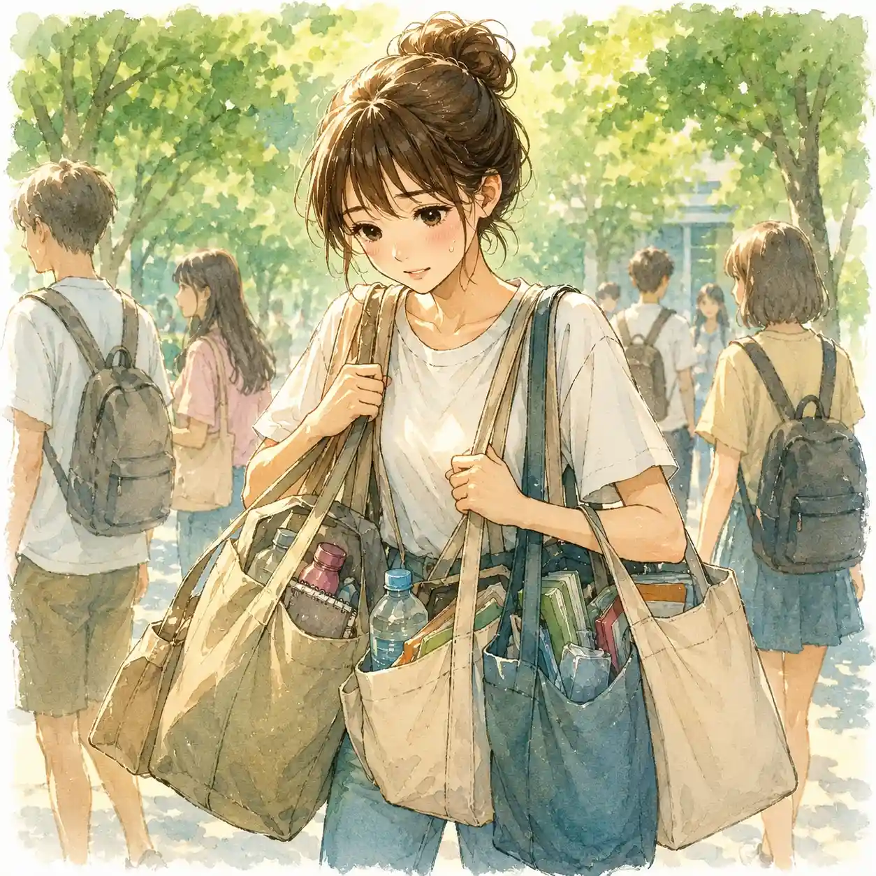 アイテム道すぎの女子
