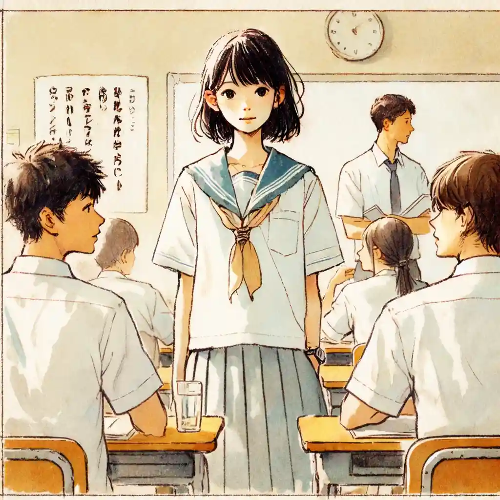 話し合っている男女