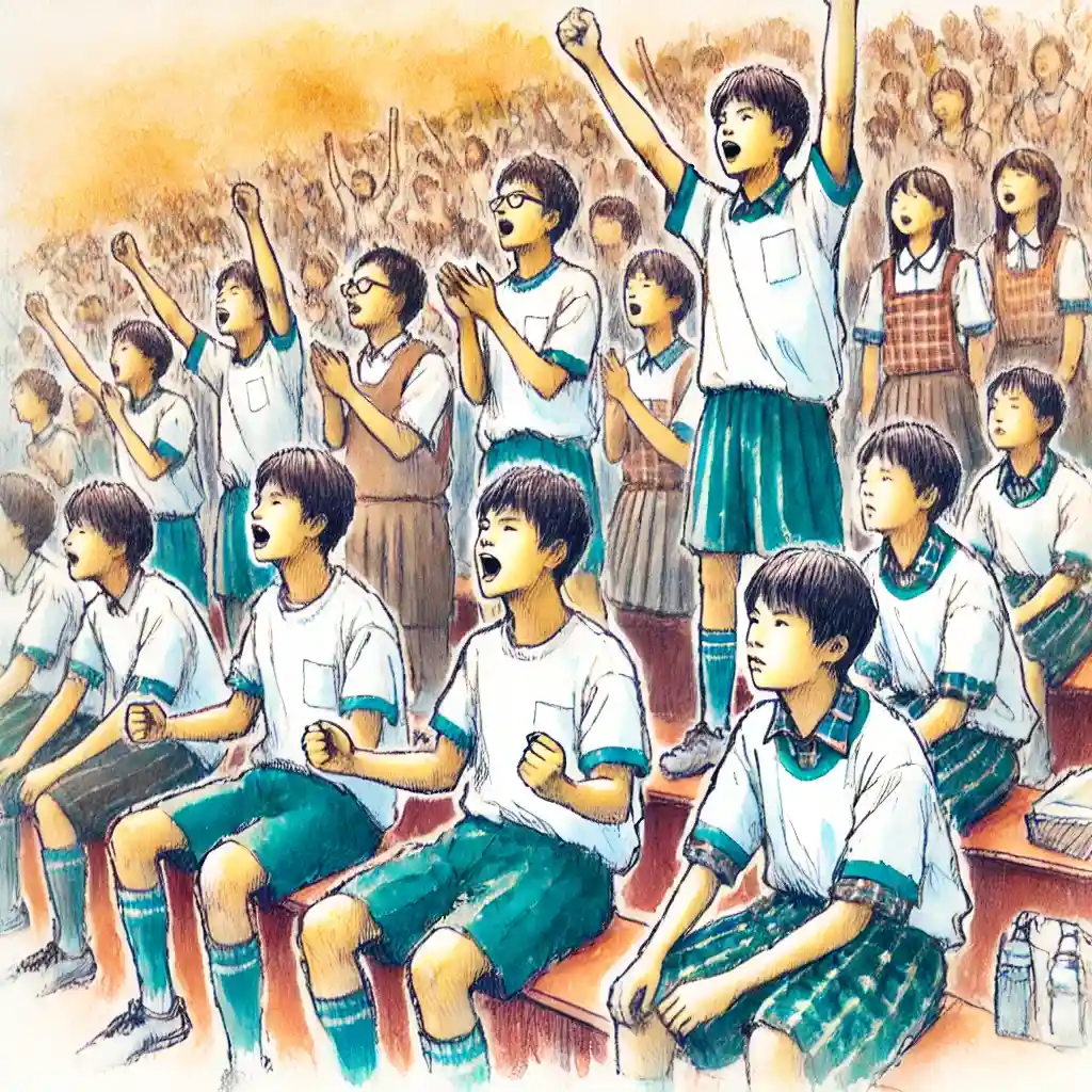 体育祭の応援席