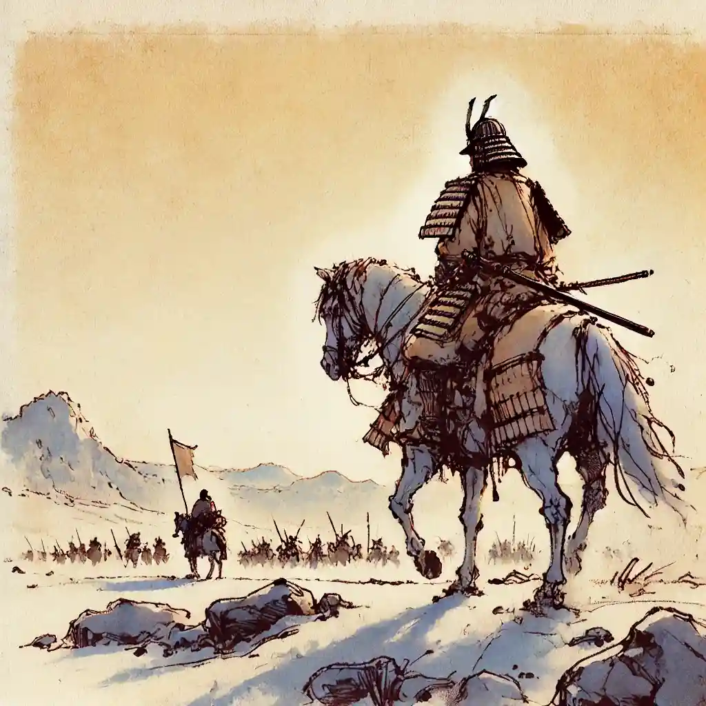 いくさにいく武将