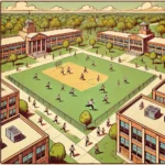 体育している中学生たち