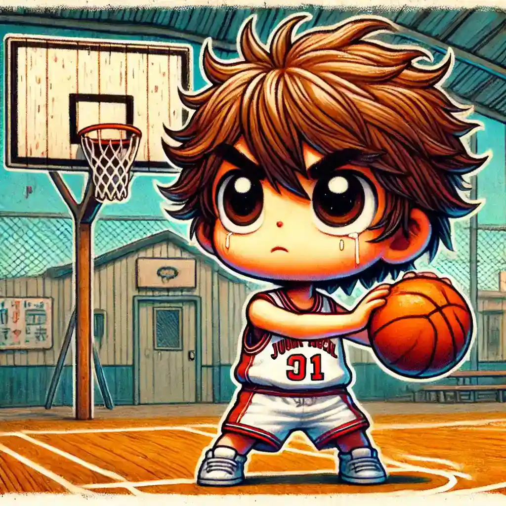 バスケ練習中 男子