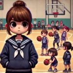 女子バスケを見学に来た女子