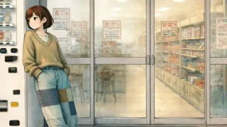 コンビニでちょっとメランコリックな女子