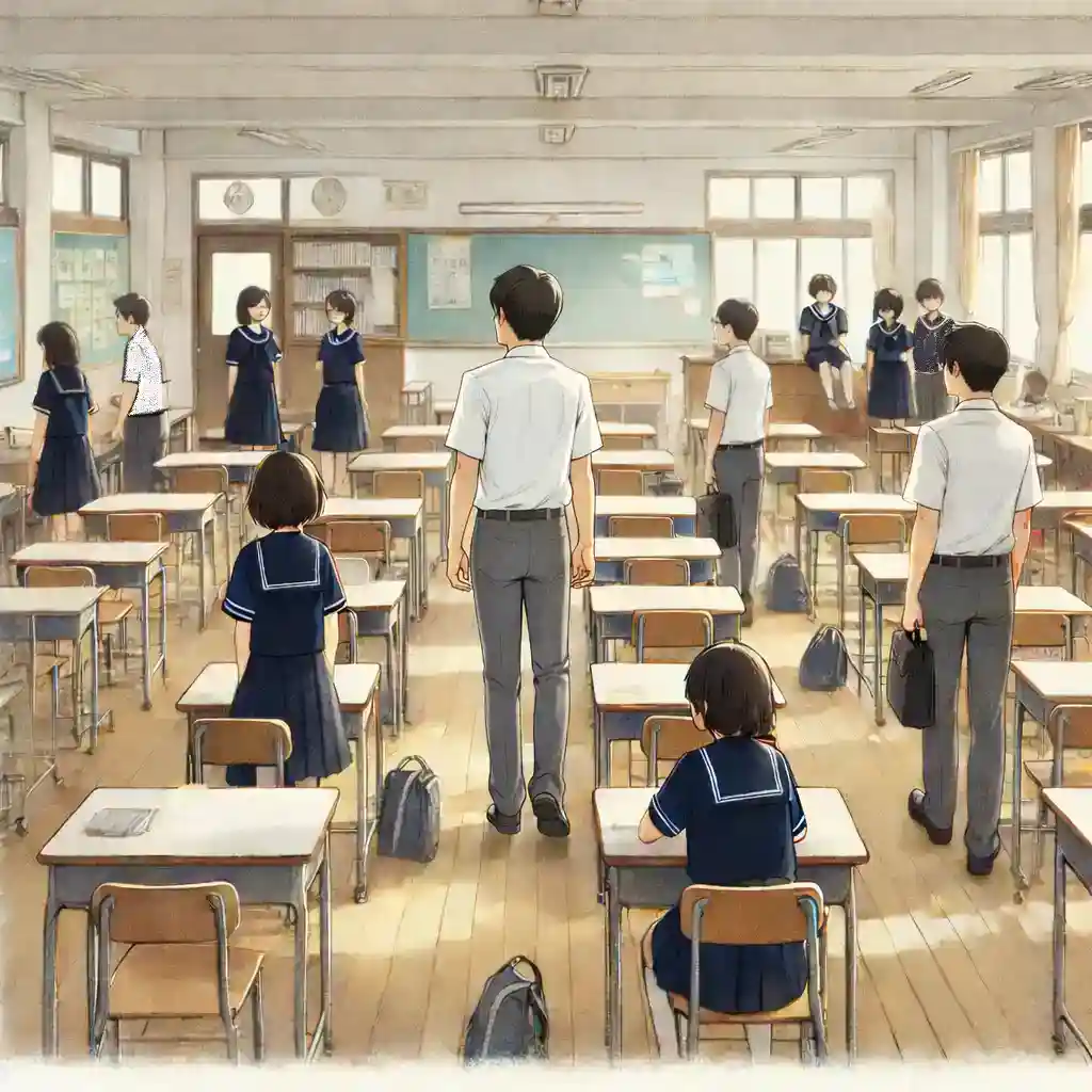 休み時間の教室