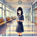 話しかけるタイミングを探している女子