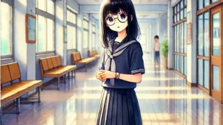 話しかけるタイミングを探している女子