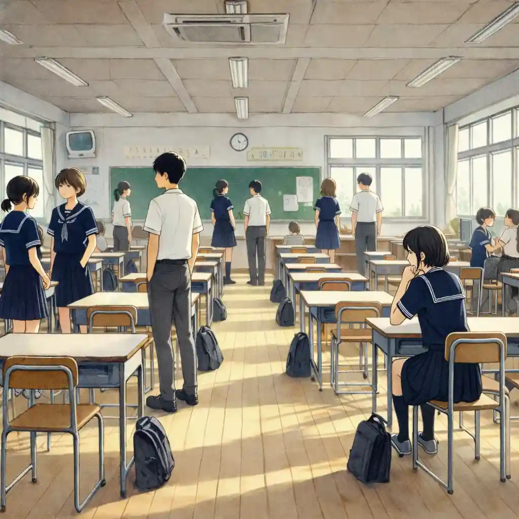 休み時間の教室