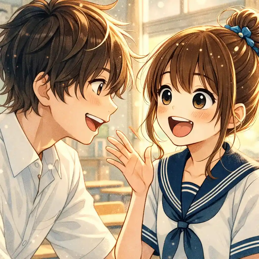 打ち解けた二人