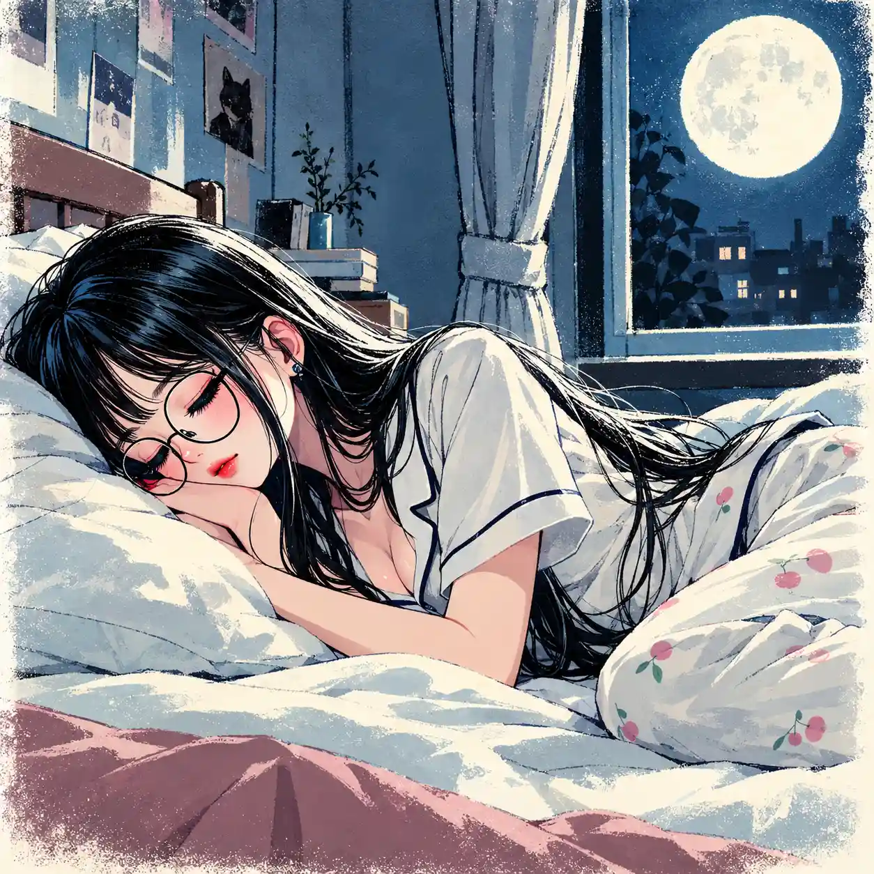 記憶力のためにしっかり睡眠を取る女子