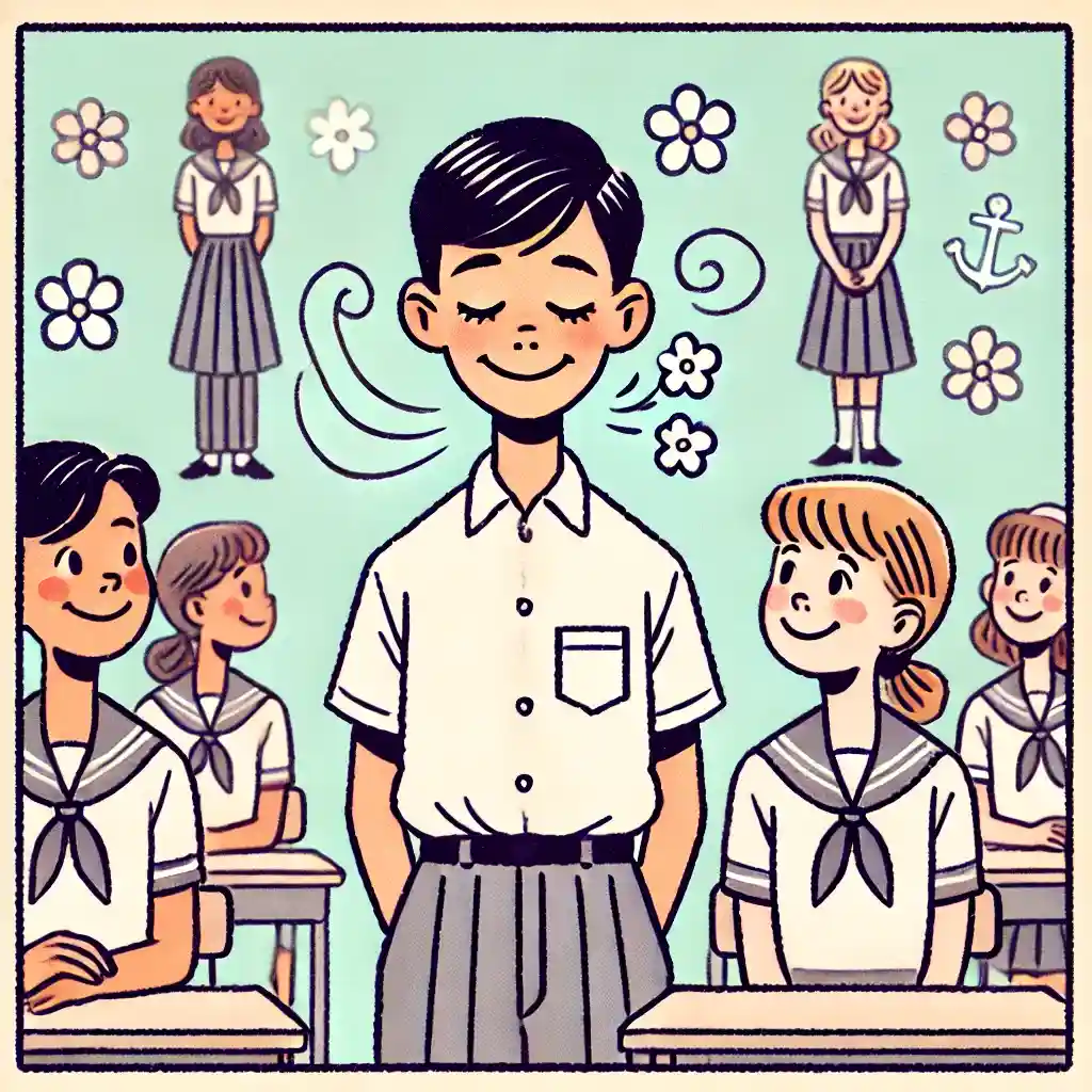 口臭がいい匂いになった中学生男子