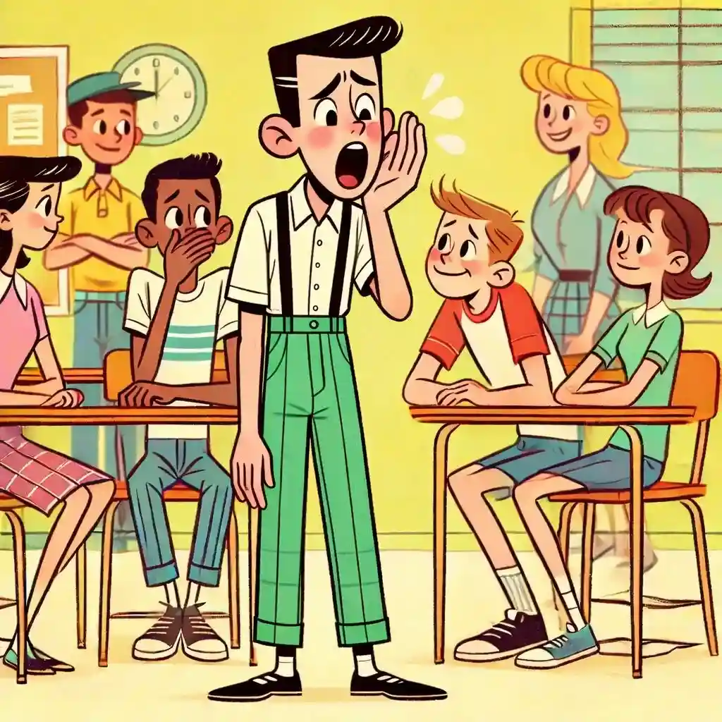 口臭を気にしている中学生男子