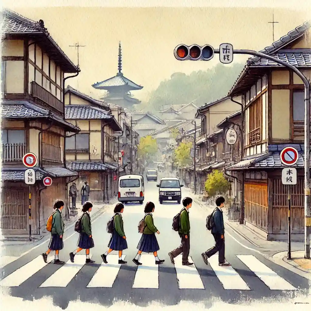 京都の街　班行動