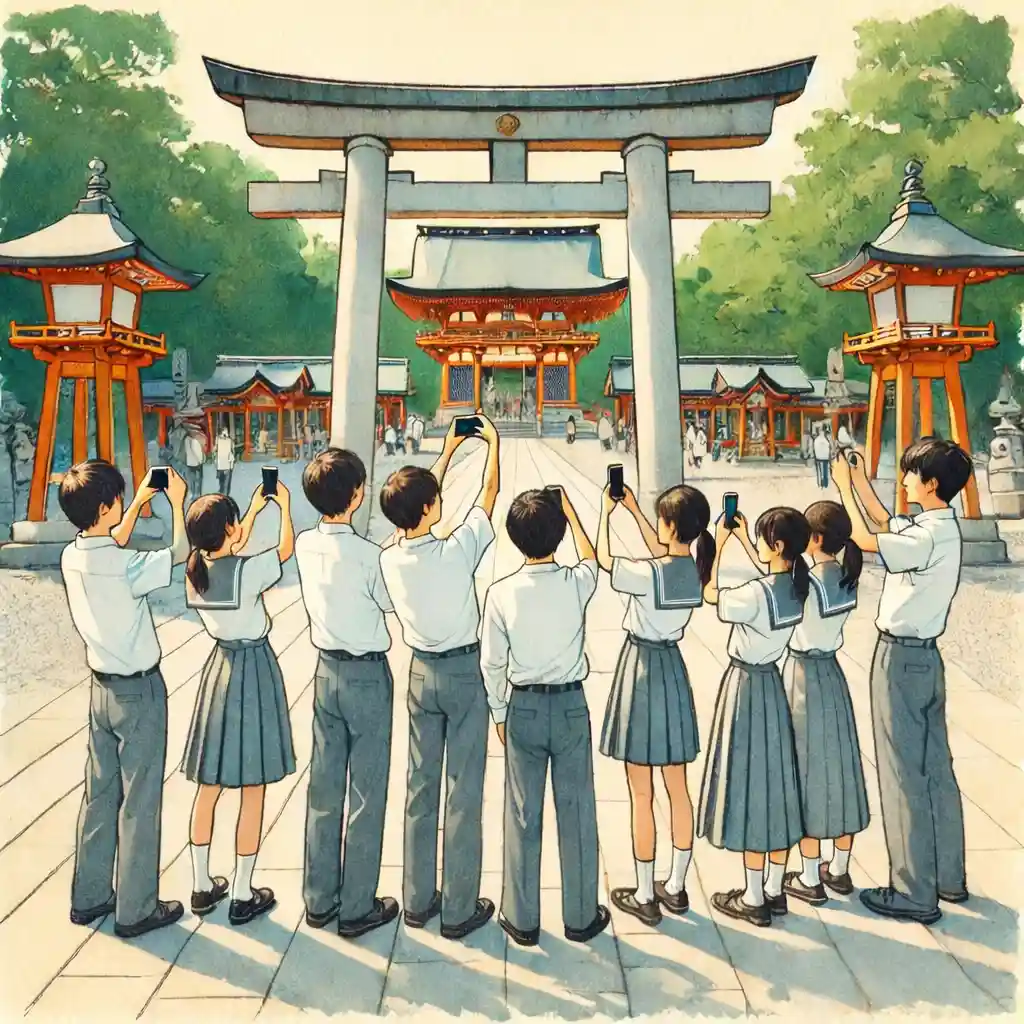 一斉に写真を取り出す