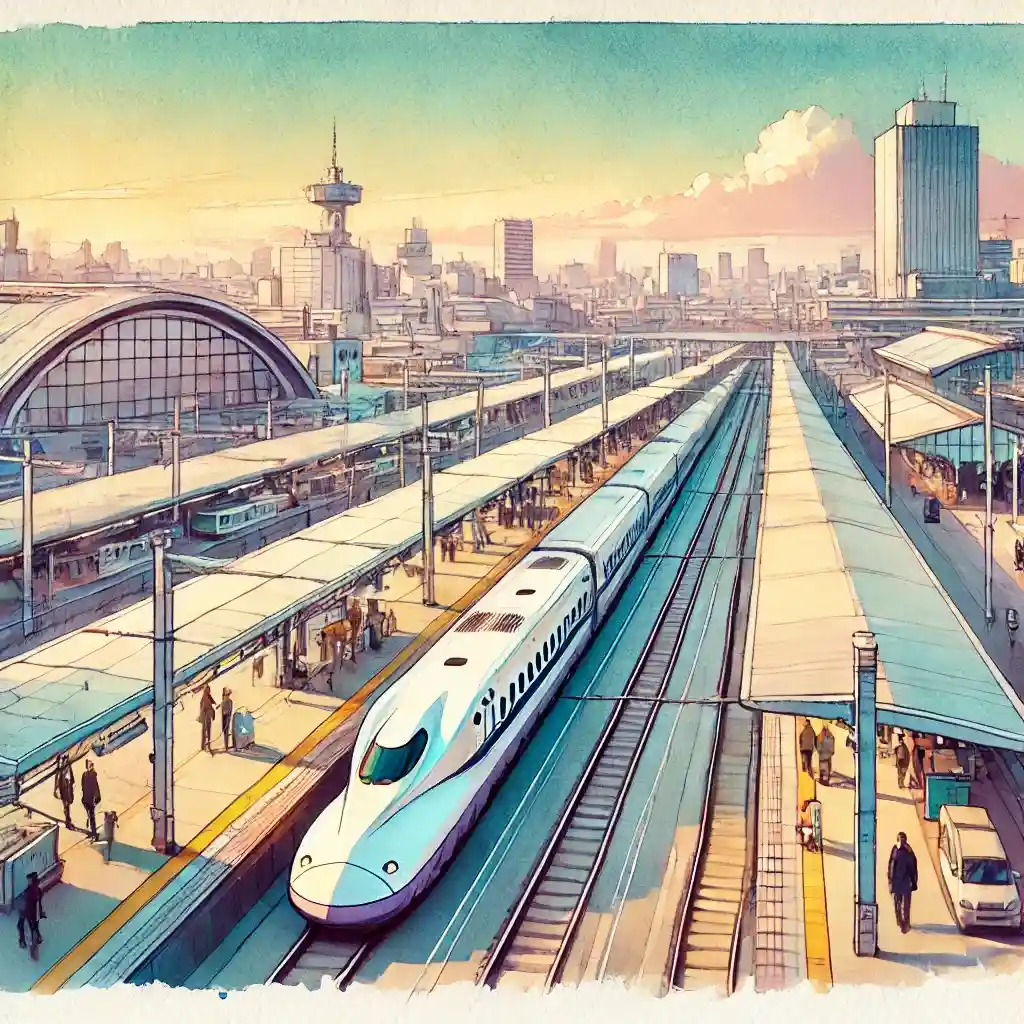 新幹線京都に到着