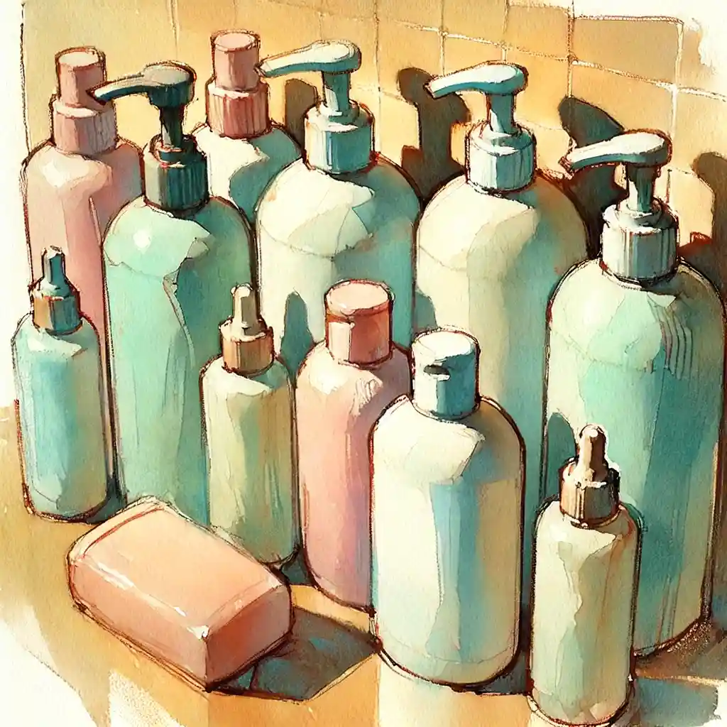 大浴場のシャンプーボトル