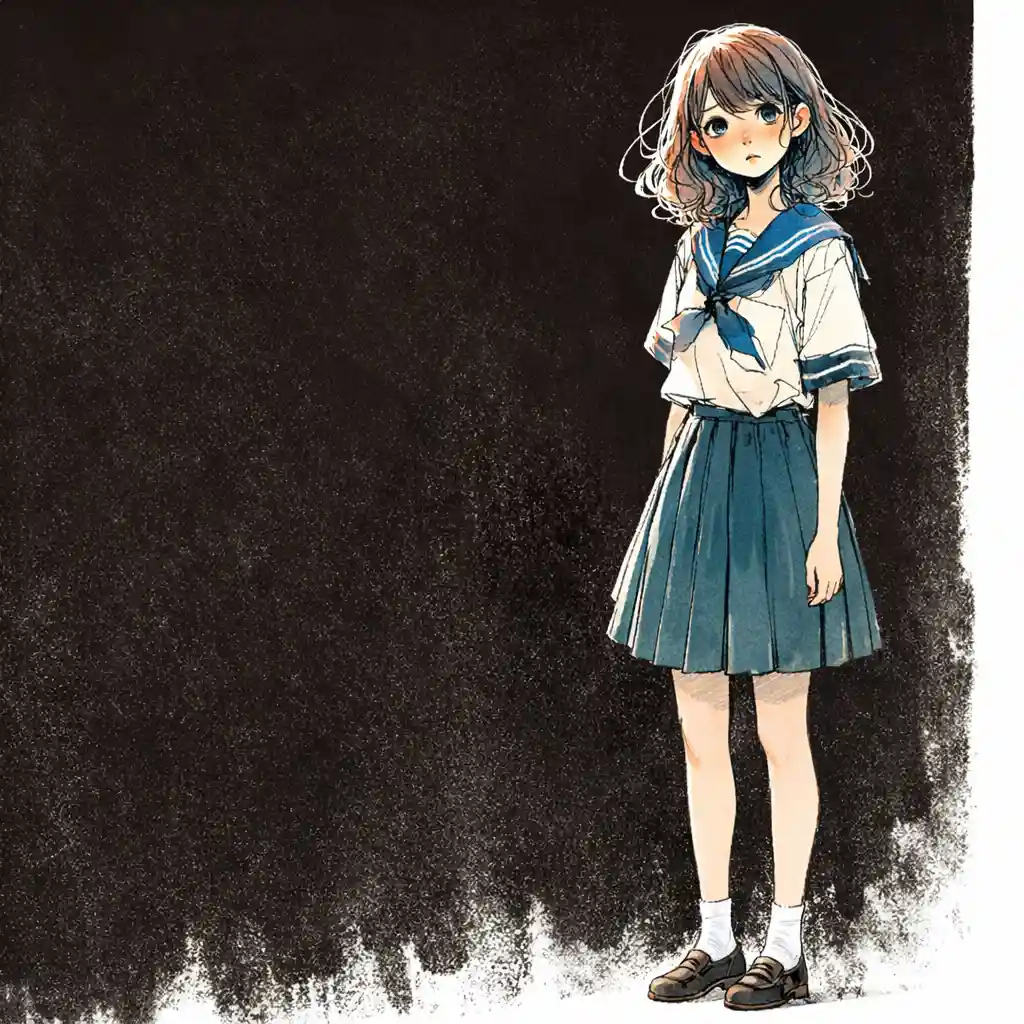 班決めで不安な中学生女子